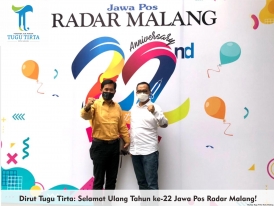 Dirut Tugu Tirta: Selamat Ulang Tahun ke-22 Jawa Pos Radar Malang!