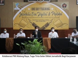 Kolaborasi PWI Malang Raya, Tugu Tirta Gelar Diklat Jurnalistik Bagi Karyawan