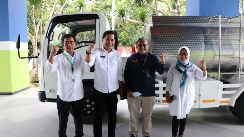 Dukung Pengembangan Operasional Perusahaan, BTN Support Truk Tangki untuk Tugu Tirta