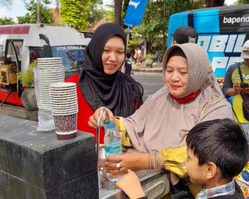 Edukasi ZAMP, Tugu Tirta Sapa Pengunjung CFD Ijen