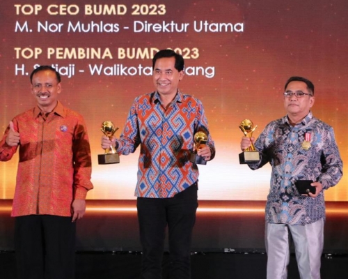 Tugu Tirta Pertahankan Supremasi Tiga Tahun Beruntun di TOP BUMD Awards