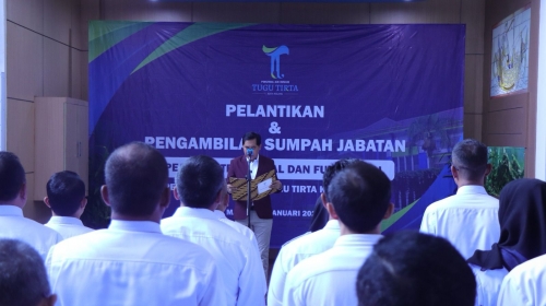 Awali 2024 dengan SOTK Baru, Dirut Tugu Tirta Lantik Pejabat Struktural dan Fungsional