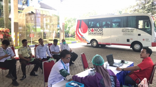 Donor Darah Pertama di Tahun 2024, Keluarga  Besar Tugu Tirta Antusias