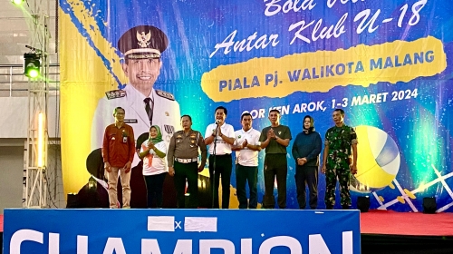 Gandeng PBVSI, Tugu Tirta Gelar Turnamen Voli Piala Pj Walikota Malang