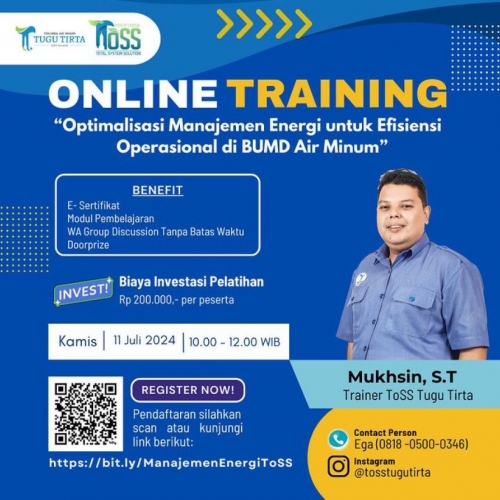 ToSS Tugu Tirta Selenggarakan Online Training di Bulan Juli