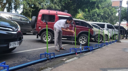 Tugu Tirta Suplai Air Bersih Untuk Haul Akbar Darul Hadits