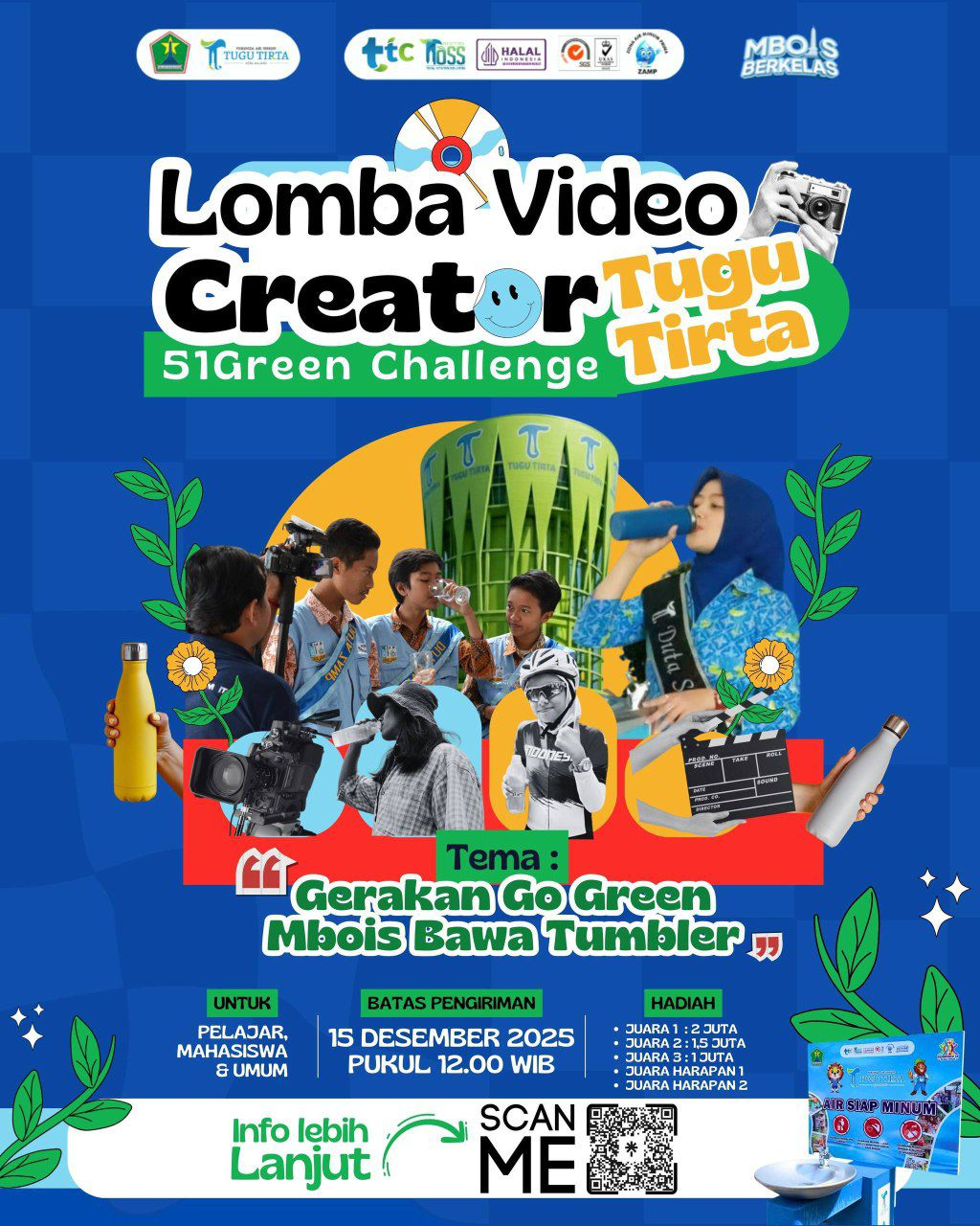 Ajak Masyarakat Semakin Peduli Lingkungan, Tugu Tirta Gelar Lomba Video Creator “51Green Challenge”