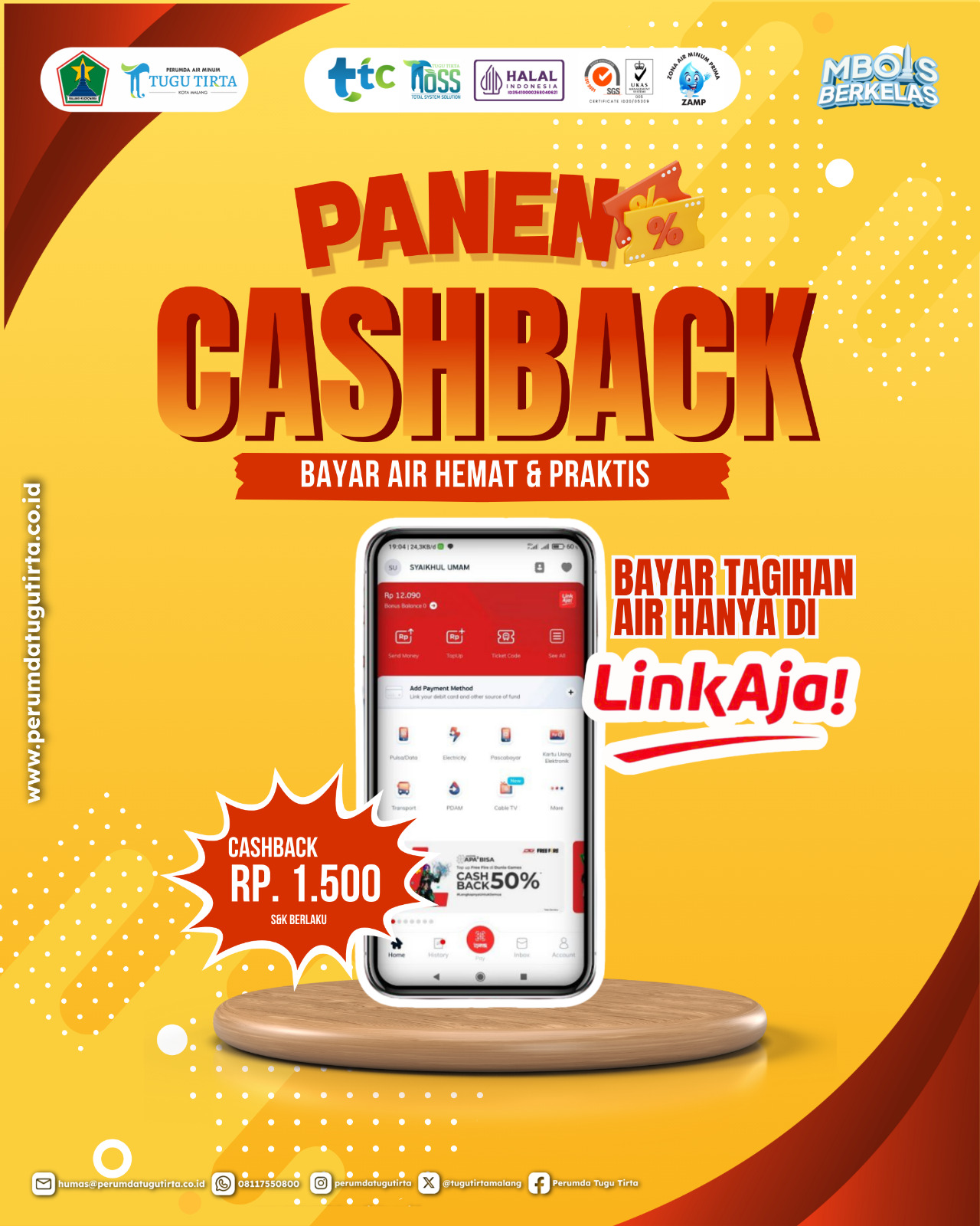 Tagihan Rekening Via Link Aja